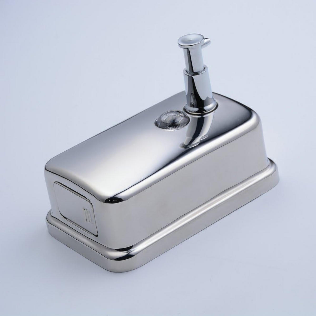 SEIFENSPENDER , 500-ml-Wandseifenspender - Silberfarben, Metall (11/10.5/18cm) - BELZ