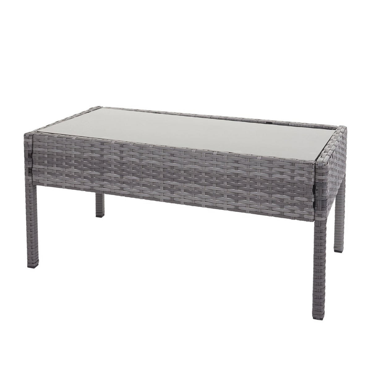 LOUNGE-SET Garten Grau Kissen Dunkelgrau - Grau, Metall - PROREGAL