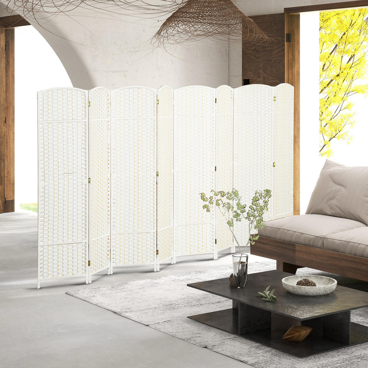 BÍLÉ polypropylenové síto - bílá, plast (1.6/170cm) - HOMCOM