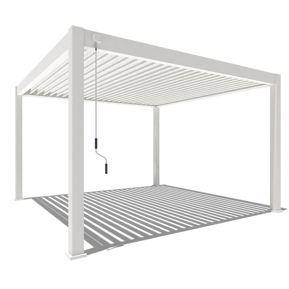 Weide Pergola Weiß 400x255x400 cm