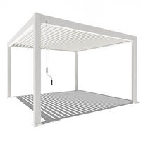 PERGOLA Deluxe Plus Pavillon Terrassenüberdachung Aluminium 4 x 4 m weiß - Weiß, Metall (400/255/400cm) - WEIDE