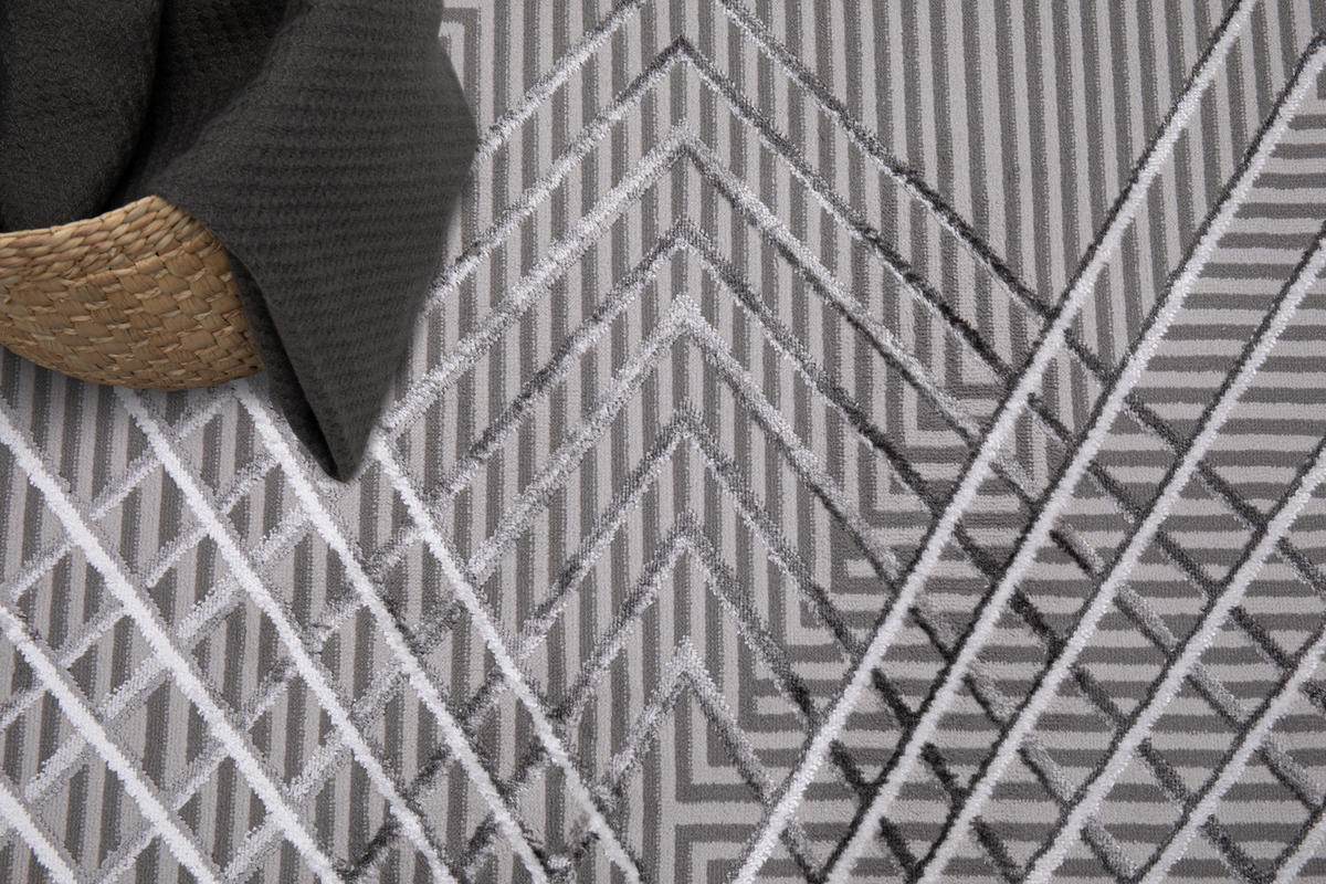 TEPPICH CRYSTAL Grau 300/400 cm - Grau, Textil (300/400cm) - Tapiso