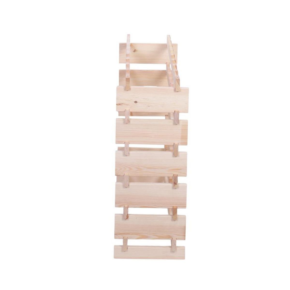 WEINREGAL VINOTECA FLEX PRO HxBxT 79x84x28cm 48 Flaschen auf 6 Ebenen Natur unbehandelt - Naturfarben, Holz (84/79/28cm) - PROREGAL