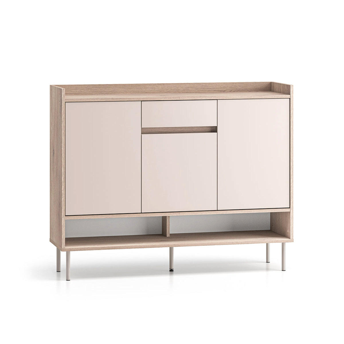 SCHUHMÖBEL Alos Kaschmir und Holz - Beige, Holzwerkstoff (120/95/34cm) - Petits-meubles