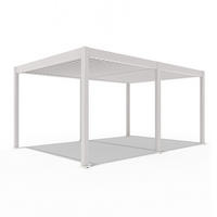 PERGOLA 3,6 x 5,3 M mit LED Elektrisch Deluxe Sand Aluminium - Beige, Metall (360/255/530cm) - WEIDE