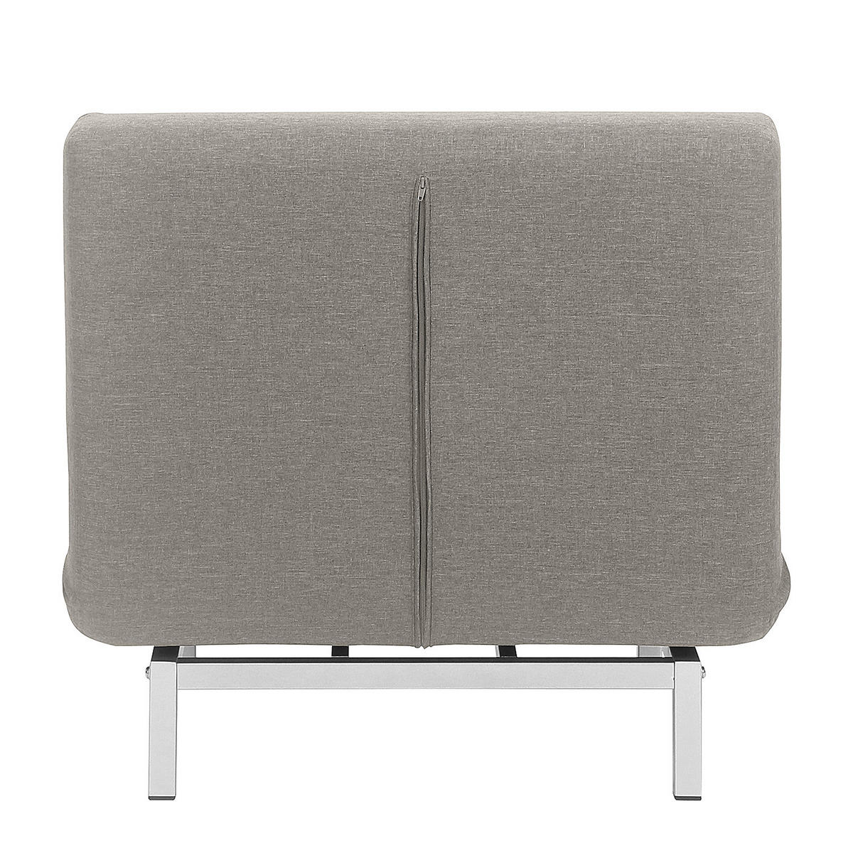 SCHLAFSESSEL - Silberfarben/Grau, Textil/Metall (77/78/85cm) - home24