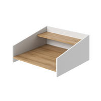 AUFSATZREGAL Viktor, Artisan-Eiche/Weiß, 65.6 x 30 cm - Eiche Artisan/Weiß, Holzwerkstoff (65.6/30/62.4cm) - Vicco