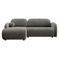 ECKSOFA Dream L - Schwarz/Braun, Holz/Kunststoff (233/160cm) - MIRJAN24