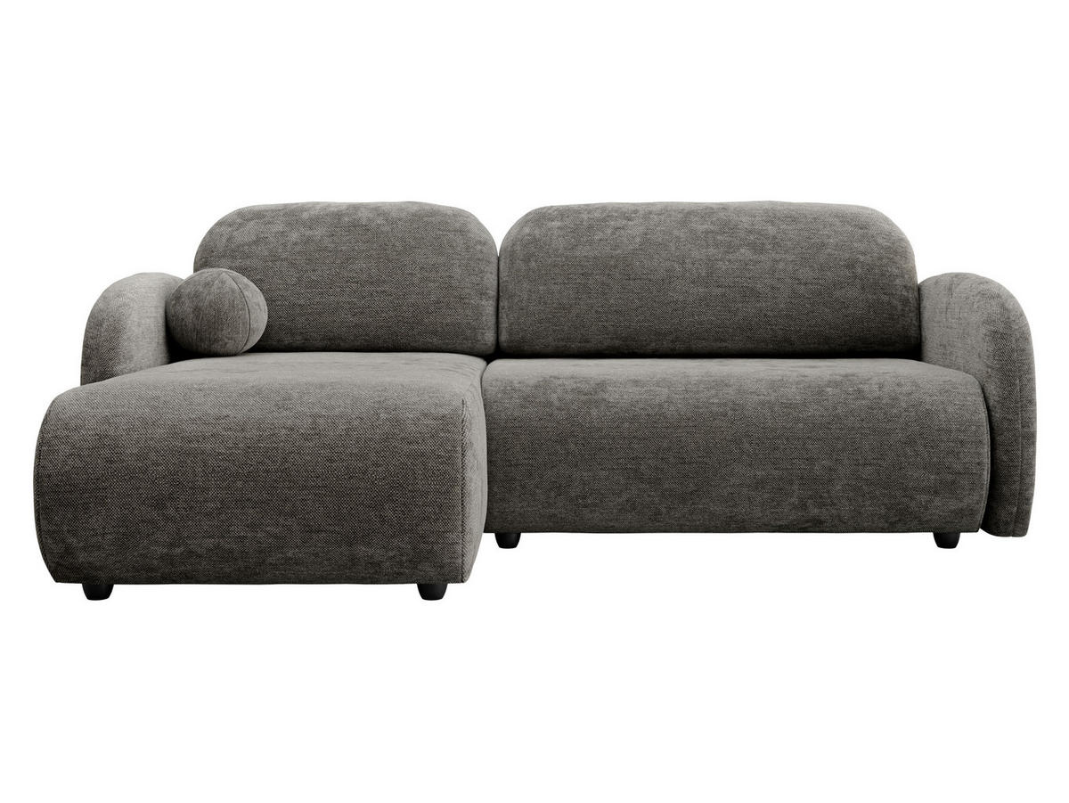 ECKSOFA Dream L - Schwarz/Braun, Holz/Kunststoff (233/160cm) - MIRJAN24
