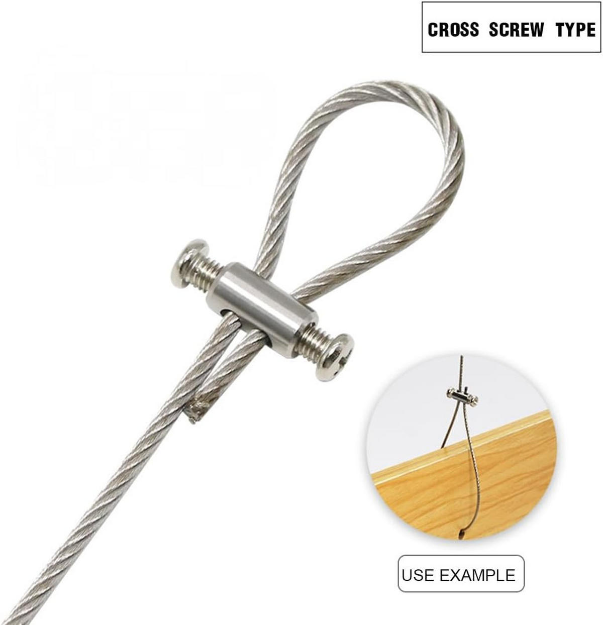 KABELKLEMMEN – mit Schraubklemmen, geeignet für Kabel und Drähte mit einem Durchmesser von 1,5 bis 2,5 mm, 10er-Packung - Silberfarben, Metall (1/0.6/1cm) - DCA