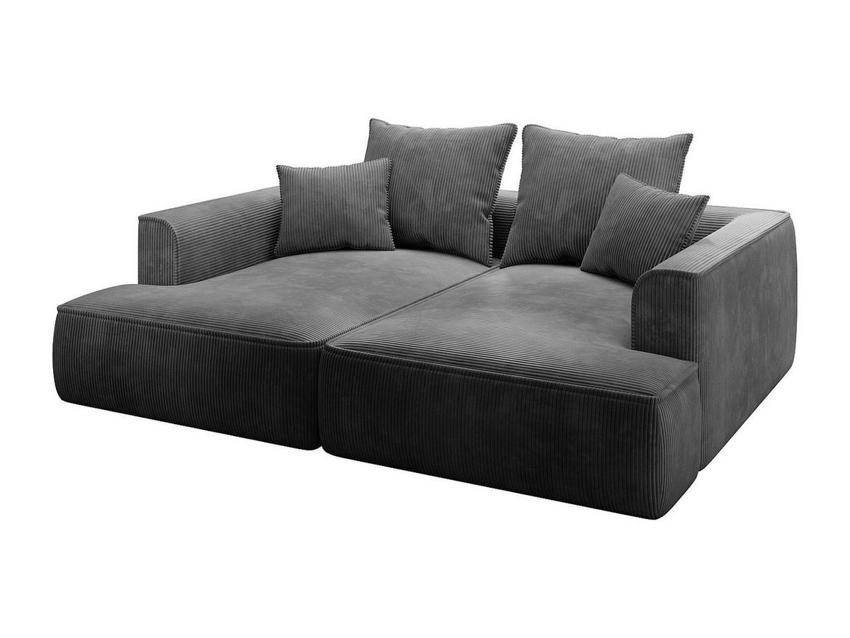 SOFA - 3 Personen - samt - anthrazitgrau Pineta - Anthrazit, Textil (230/67/180cm) - Vente-Unique