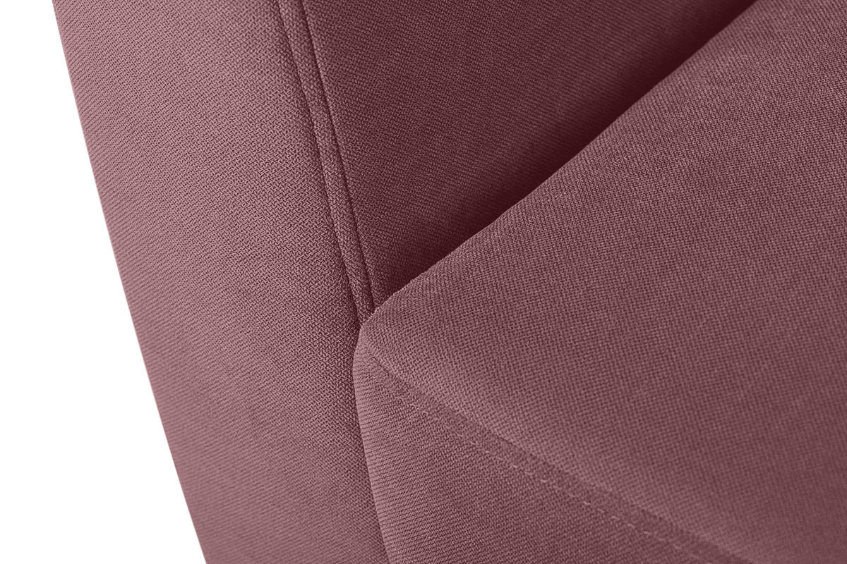 SESSEL TAGIO Massivholz-Beine, rosa - Koralle/Braun, Buchenholz/Textil (86/80/88cm) - KONSIMO®