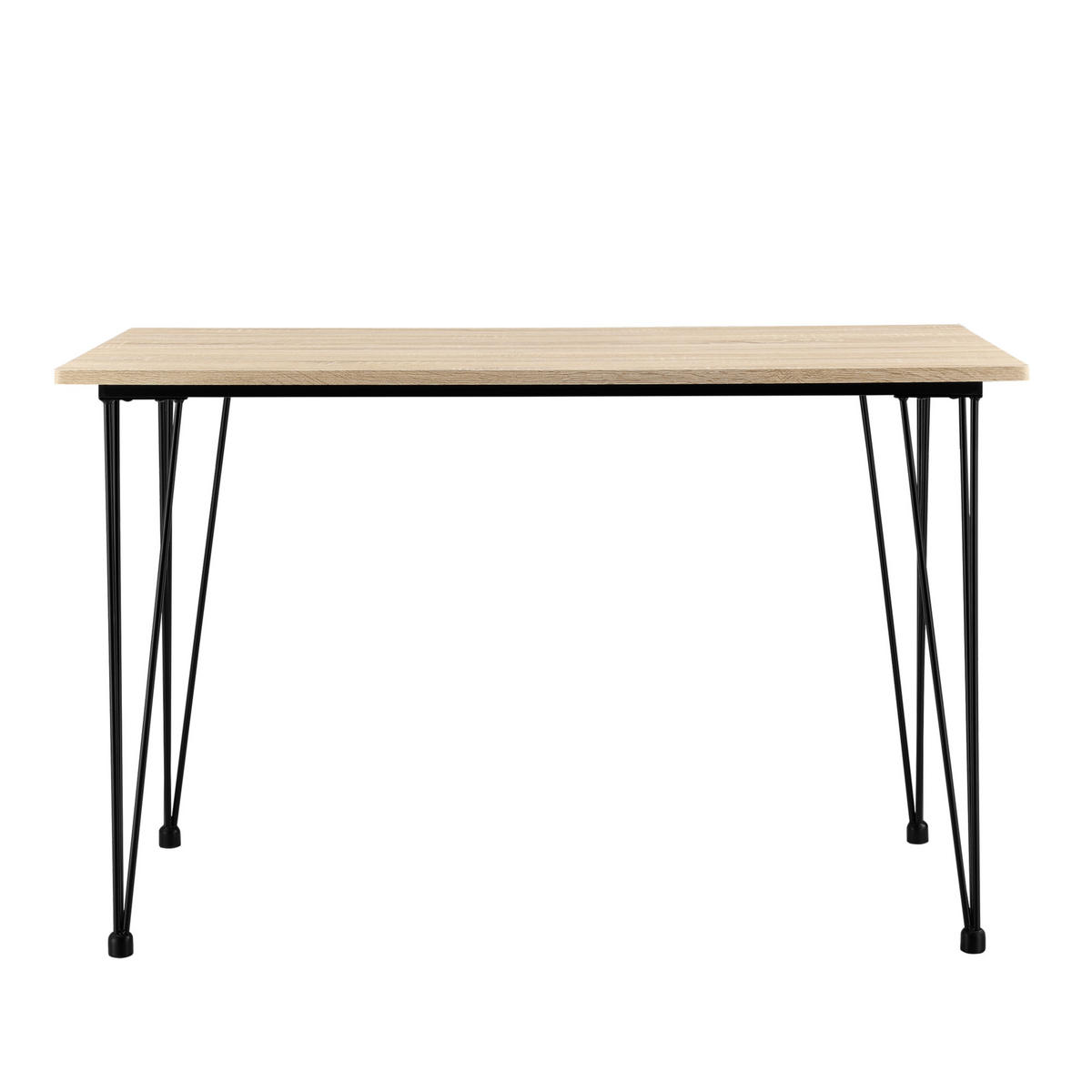 ESSTISCH Kiel - Eichefarben, Holzwerkstoff/Metall (70/120/75cm) - [en.casa]