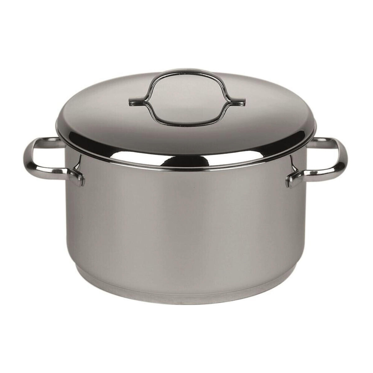 FLEISCHTOPF Cristall mit Deckel Ø14 cm 1,4 Liter Edelstahl - Silberfarben, Metall (25/30/25cm) - Riess