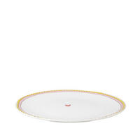 TELLER Rosa Rand in Rosa - 26cm - Multicolor, Keramik (26.2/26.3/3cm) - Blond Amsterdam