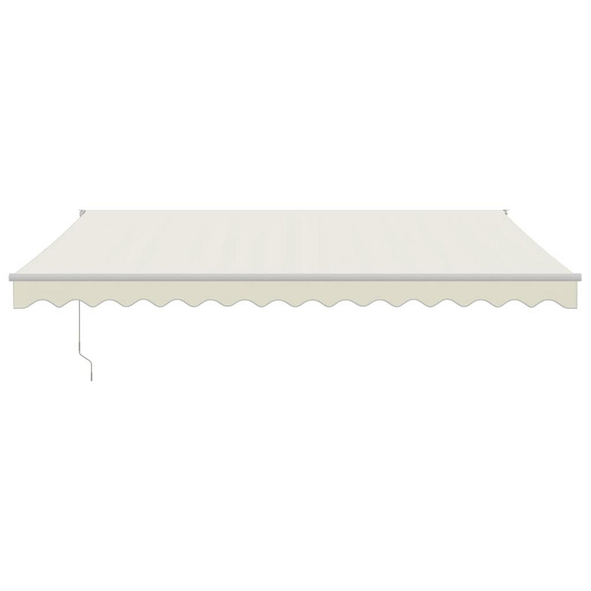 MARKISE Einziehbar Creme 4x3 m Stoff und Aluminium - Creme/Weiß, Textil (400/1/300cm) - furnicato