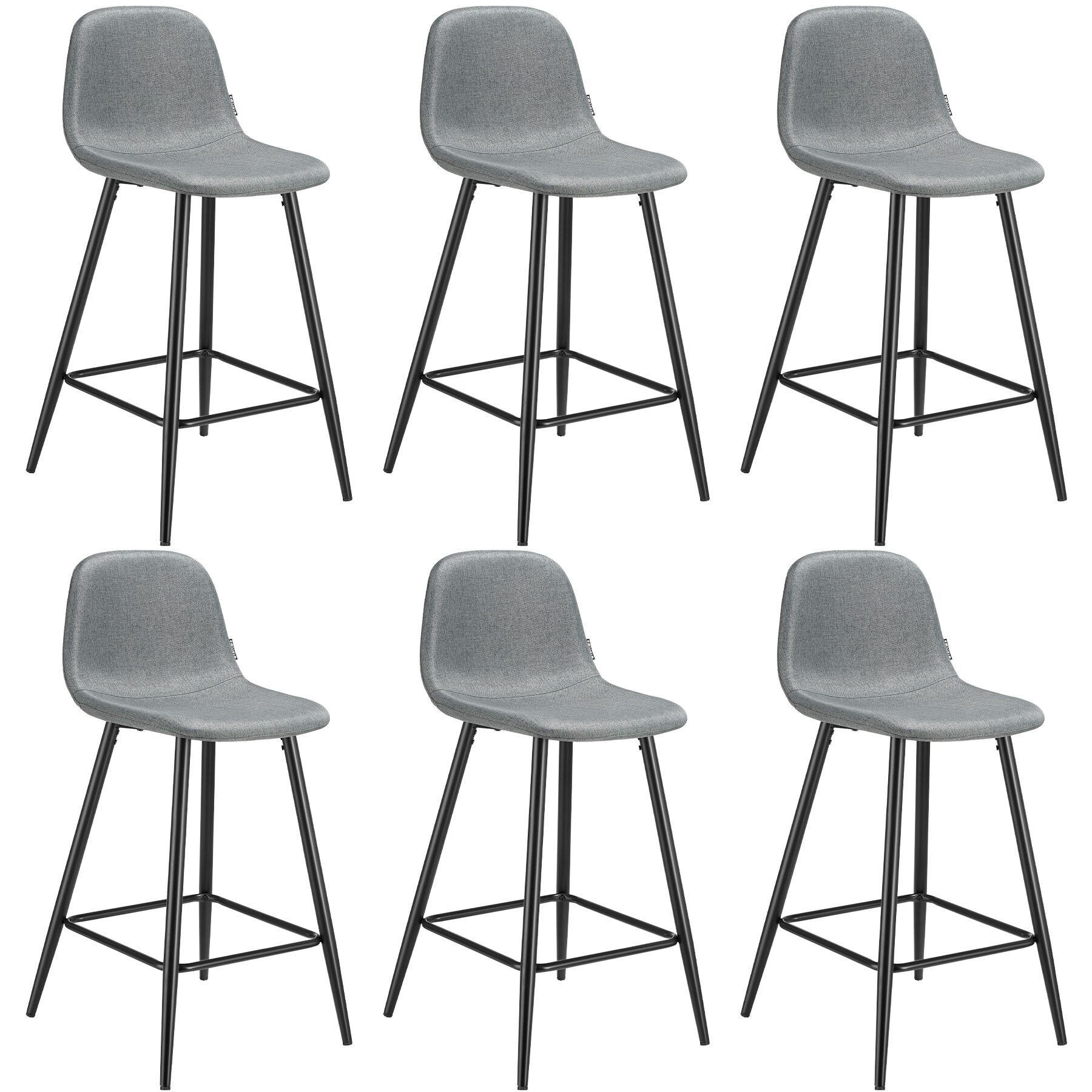 THEKENSTUHL Willow,45 x 48 x 92 cm, Belastbarkeit 120 kg,dunkelgrau/schwarz - Dunkelgrau/Schwarz, Kunststoff (45/92/48cm) - tectake