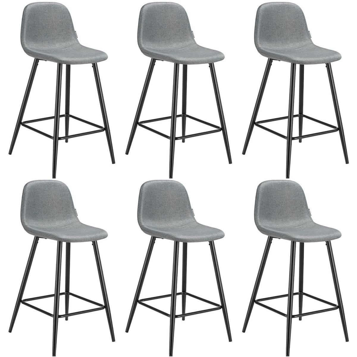 THEKENSTUHL Willow,45 x 48 x 92 cm, Belastbarkeit 120 kg,dunkelgrau/schwarz - Dunkelgrau/Schwarz, Kunststoff (45/92/48cm) - tectake
