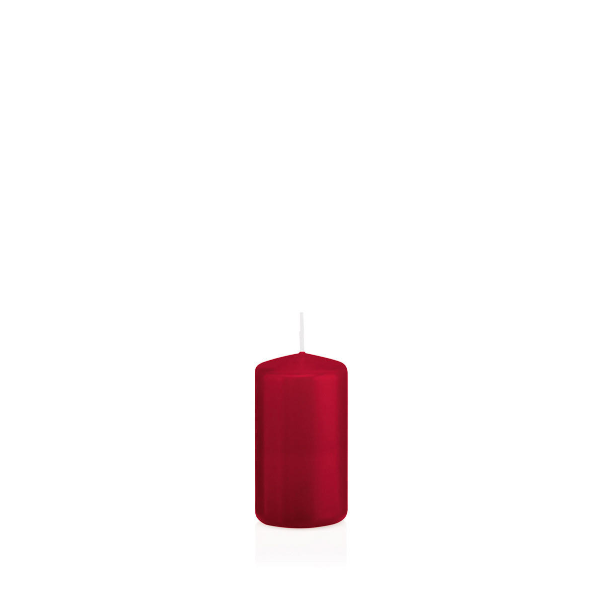 STUMPENKERZEN Altrot Ø 38 x 80 mm, 24 Stück - Dunkelrot, Paraffin (4/8cm) - Wiedemann Kerzen