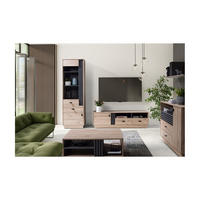 WOHNZIMMER Set – ALLMO System – Eichefarben - Eichefarben, Holzwerkstoff (120/85/40cm) - hi-markt