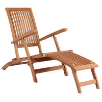 DECKCHAIR Yacht - Naturfarben, Naturmaterialien/Holz (60/93/170cm) - Mr. Deko