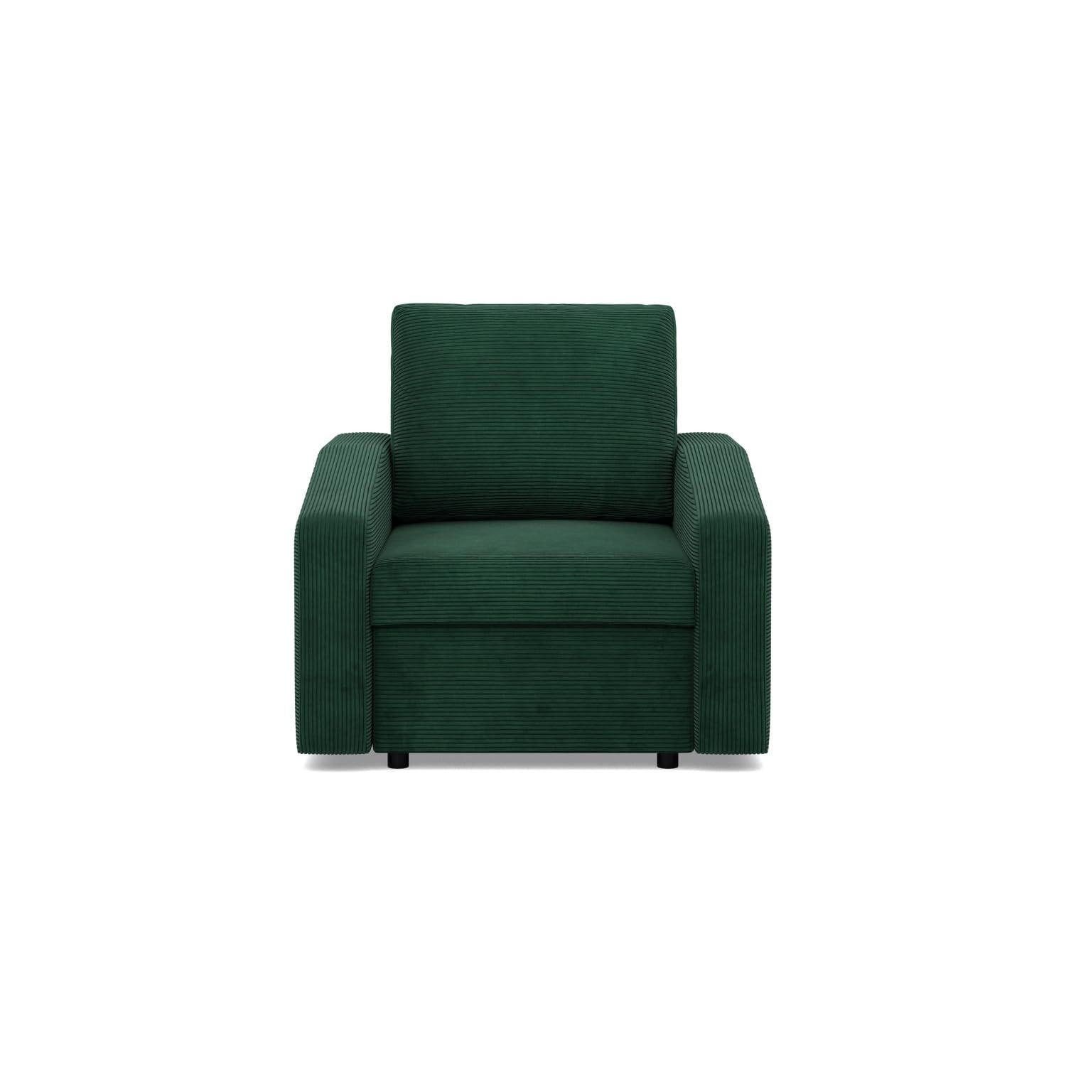 LOUNGESESSEL NEO, BONELL, Cord - Dunkelgrün - Grün, Textil (83/92/92cm) - Mebligo
