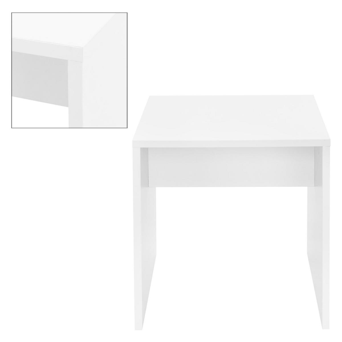 HOCKER FÜR SCHMINKTISCH - Weiß, Holzwerkstoff (36/41/40cm) - ML-DESIGN
