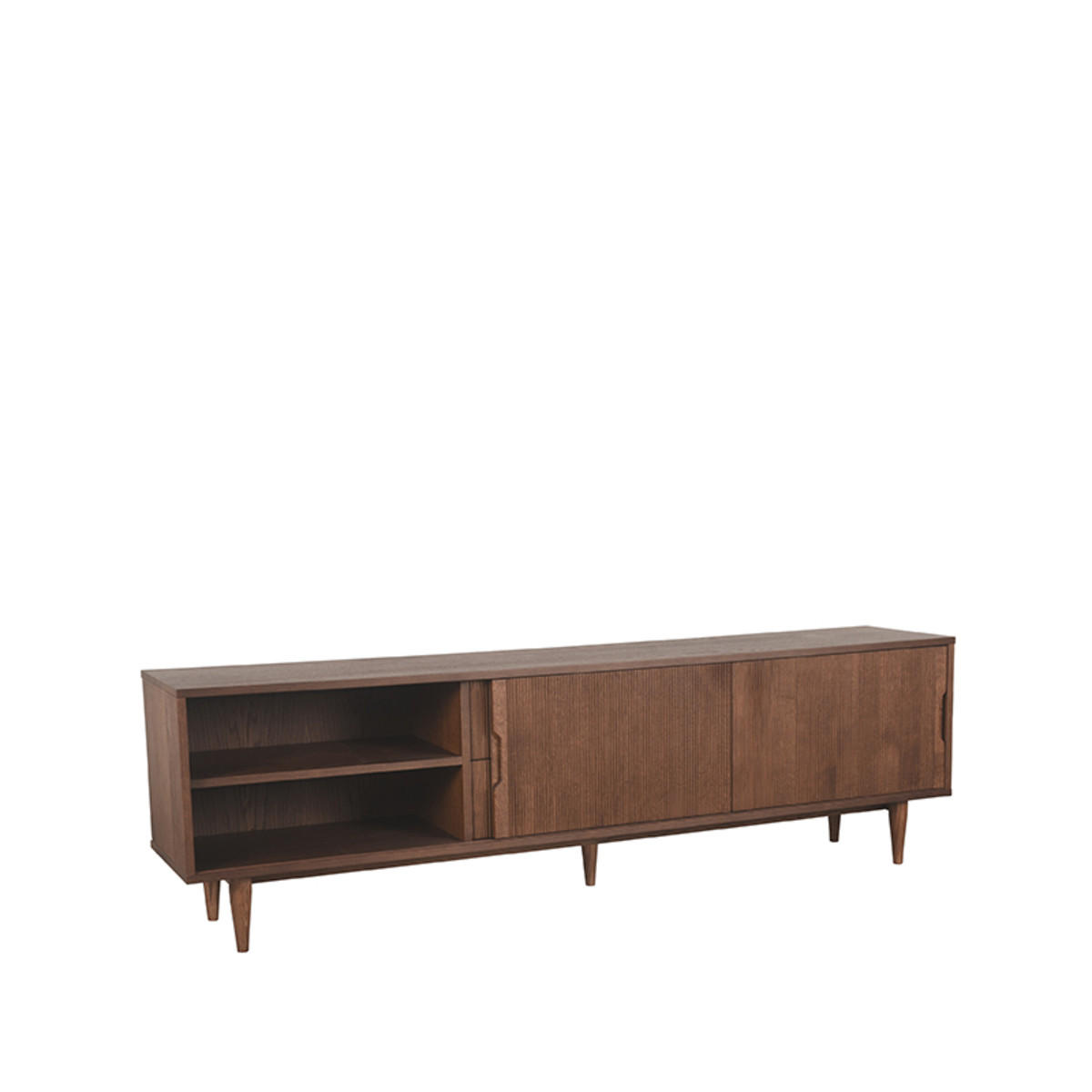TV-MÖBEL Jule Braun 40/200/60 cm - Braun, Holz (200/60/40cm) - LABEL51