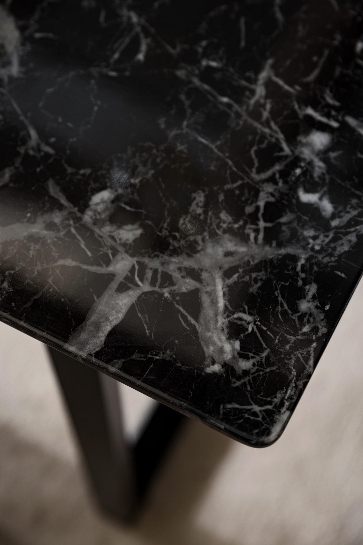 ESSTISCH - Schwarz, Holzwerkstoff/Metall (90/160/75cm) - home24