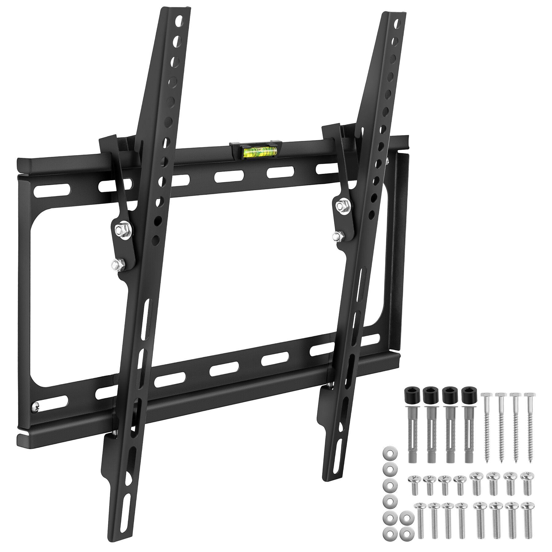 TV-WANDHALTERUNG, bis 100 kg, schwarz - Schwarz, Metall (40/2.5/45cm) - tectake