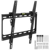 TV-WANDHALTERUNG, bis 100 kg, schwarz - Schwarz, Metall (40/2.5/45cm) - tectake