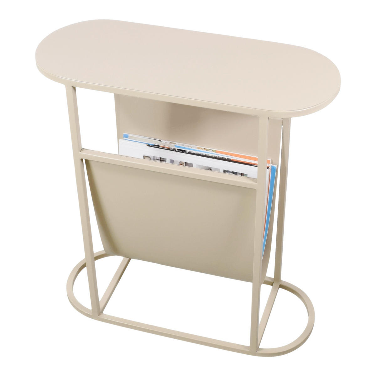 BEISTELLTISCH Frits Beige - Beige, Metall (50/20/55cm) - LOFT42