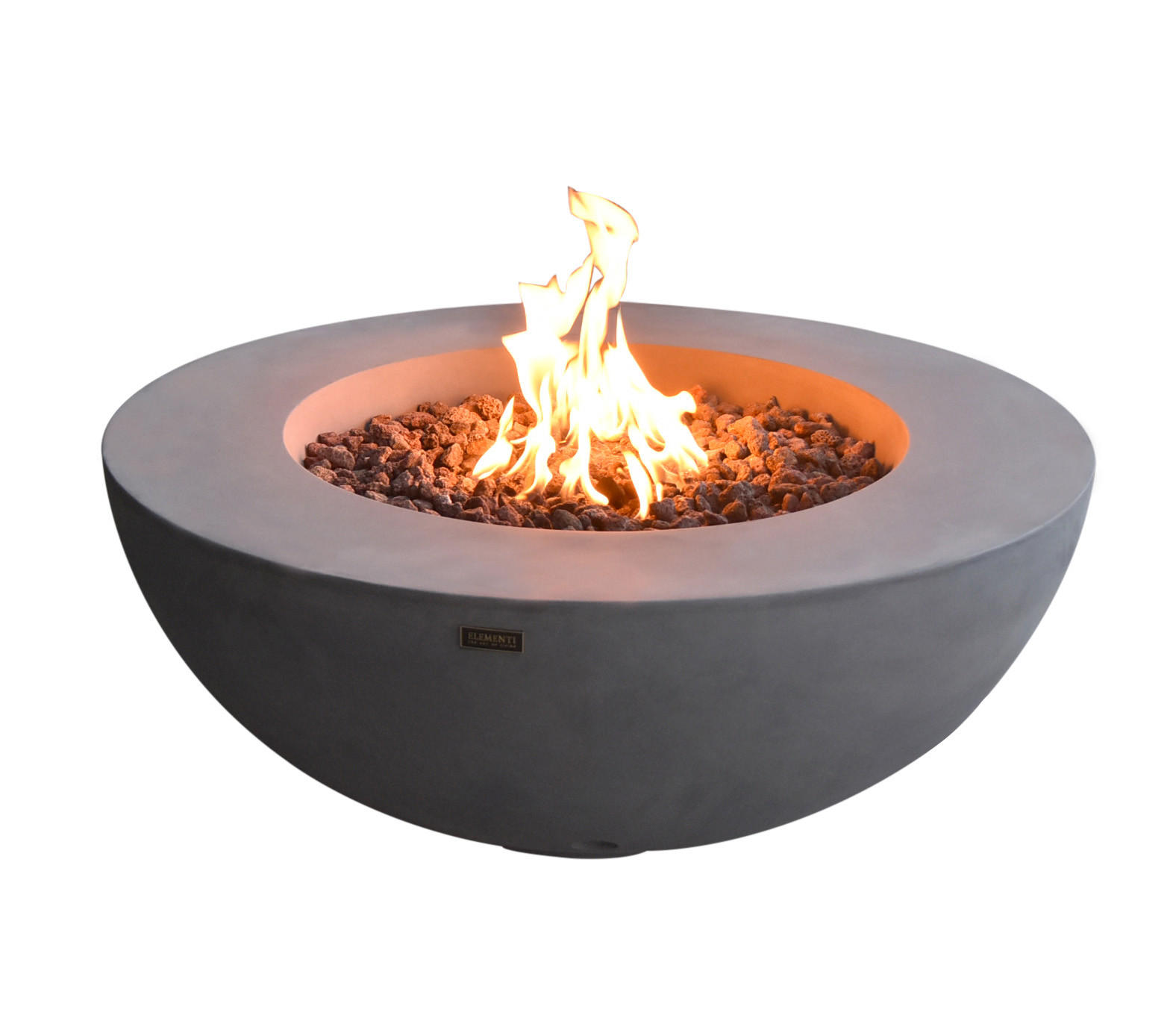 FEUERSTELLE Ätna in Beton-Optik grau aus Faserbeton - Grau, Stein (107/40/107cm) - Elementi