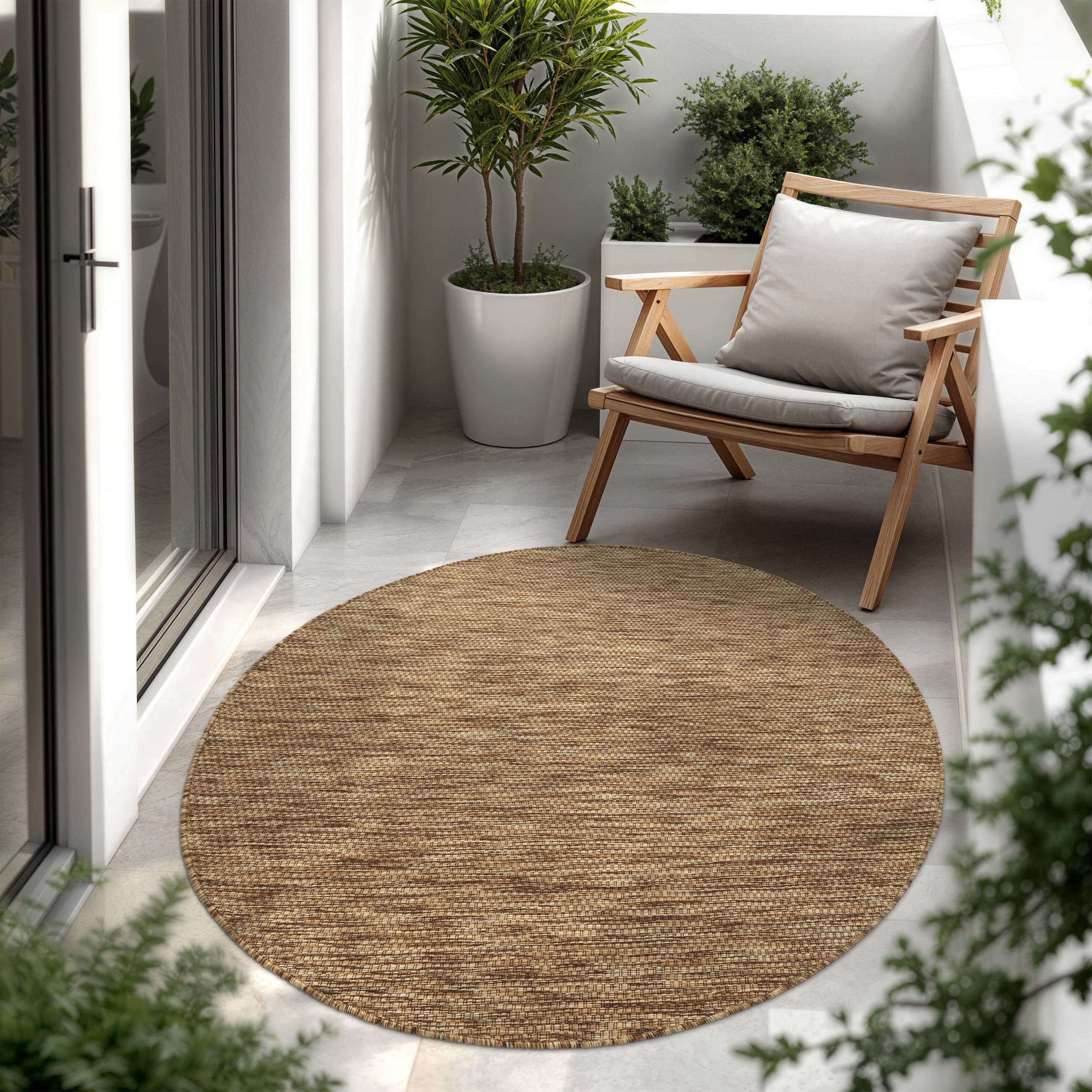 OUTDOORTEPPICH 200/200 cm Venedig 165 - Braun, Textil (200/200cm) - Paco Home