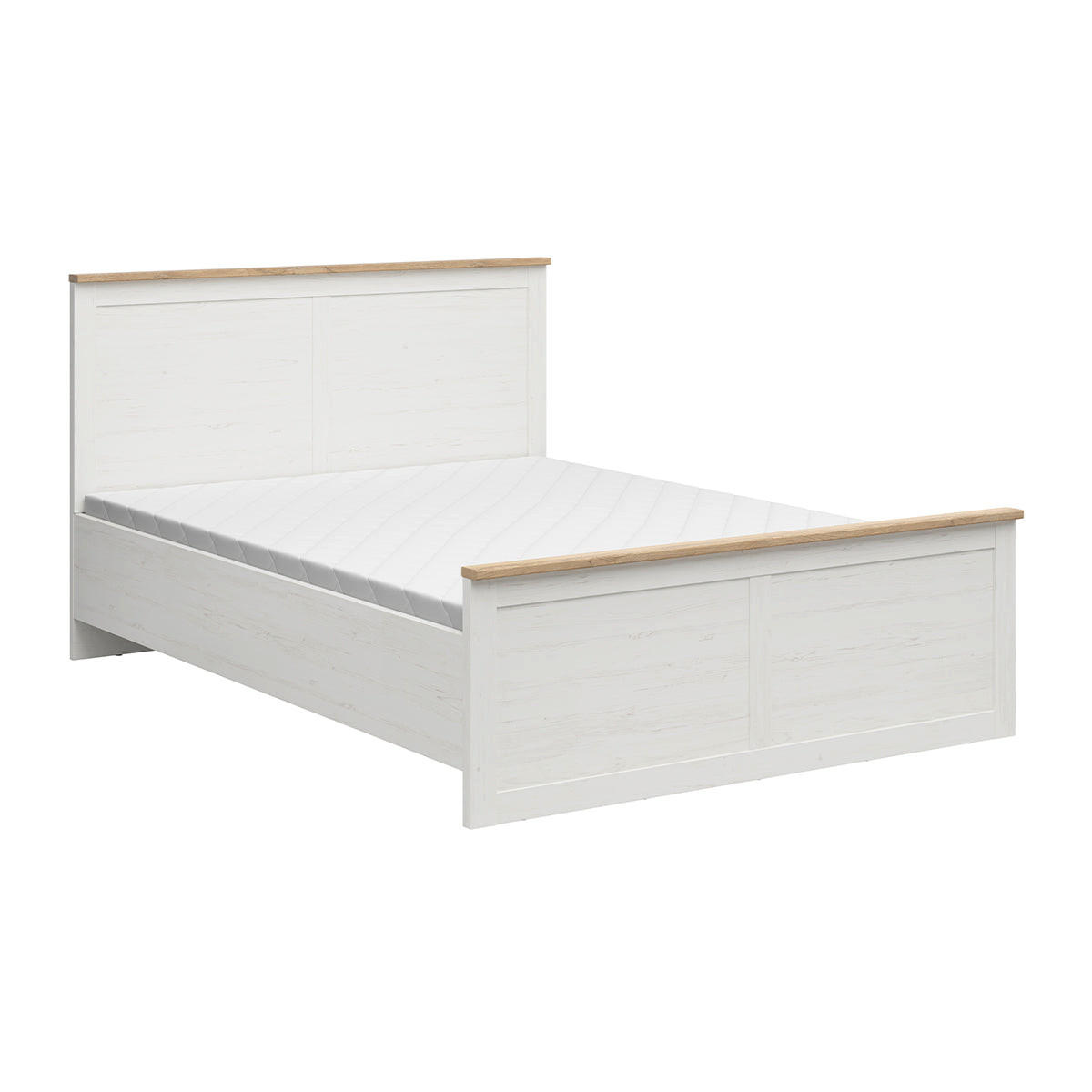 BOXBETT 160/200 Aksel Weiß - Weiß, Holzwerkstoff (160/200cm) - Petits-meubles