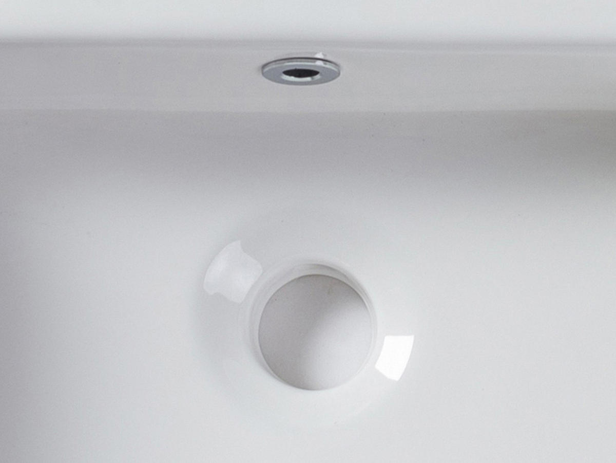 AUFSATZWASCHBECKEN viereckig - Keramik - 41 cm - Weiß - VERINI - Weiß, Keramik (41/15/41cm) - Vente-Unique