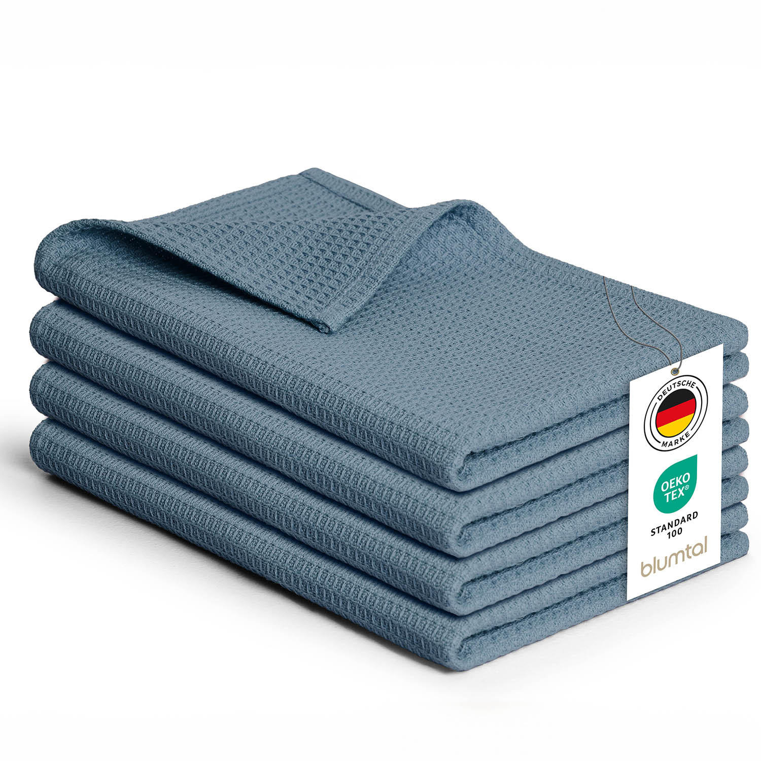 Blumtal Geschirrtücher Blau 30x30 cm
