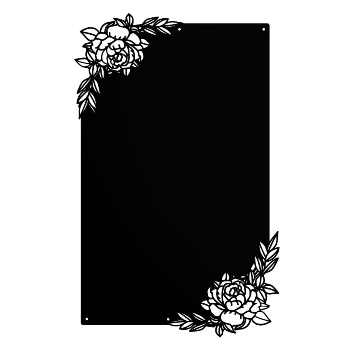MAGNETTAFEL Klein & Groß Schwarz 50x80 cm - Schwarz, Metall (50/80/0.7cm) - ANWICAR