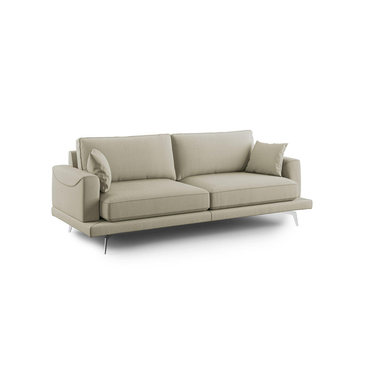LINEARSOFA Dorian - Creme, Textil (198/88/93cm) - Divani.store