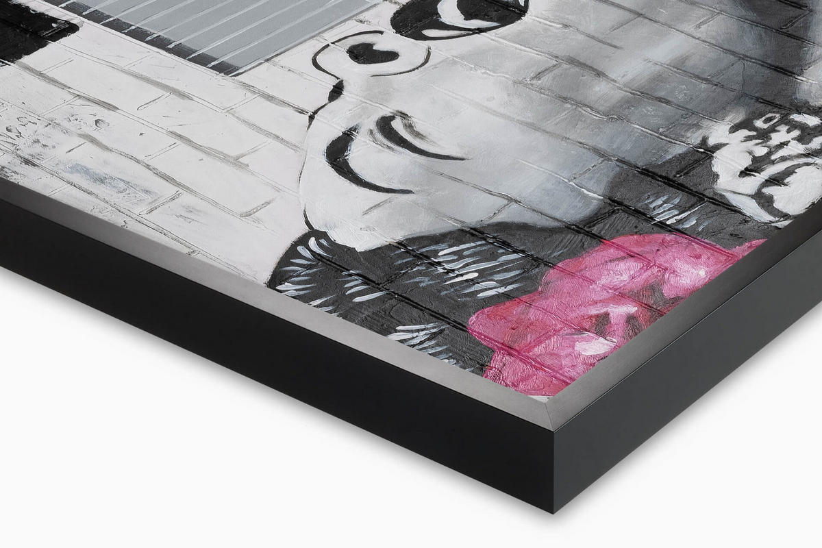 ACRYLBILD HANDGEMALT 120/60 cm - Pink, Holz/Textil (120/60cm) - KUNSTLOFT