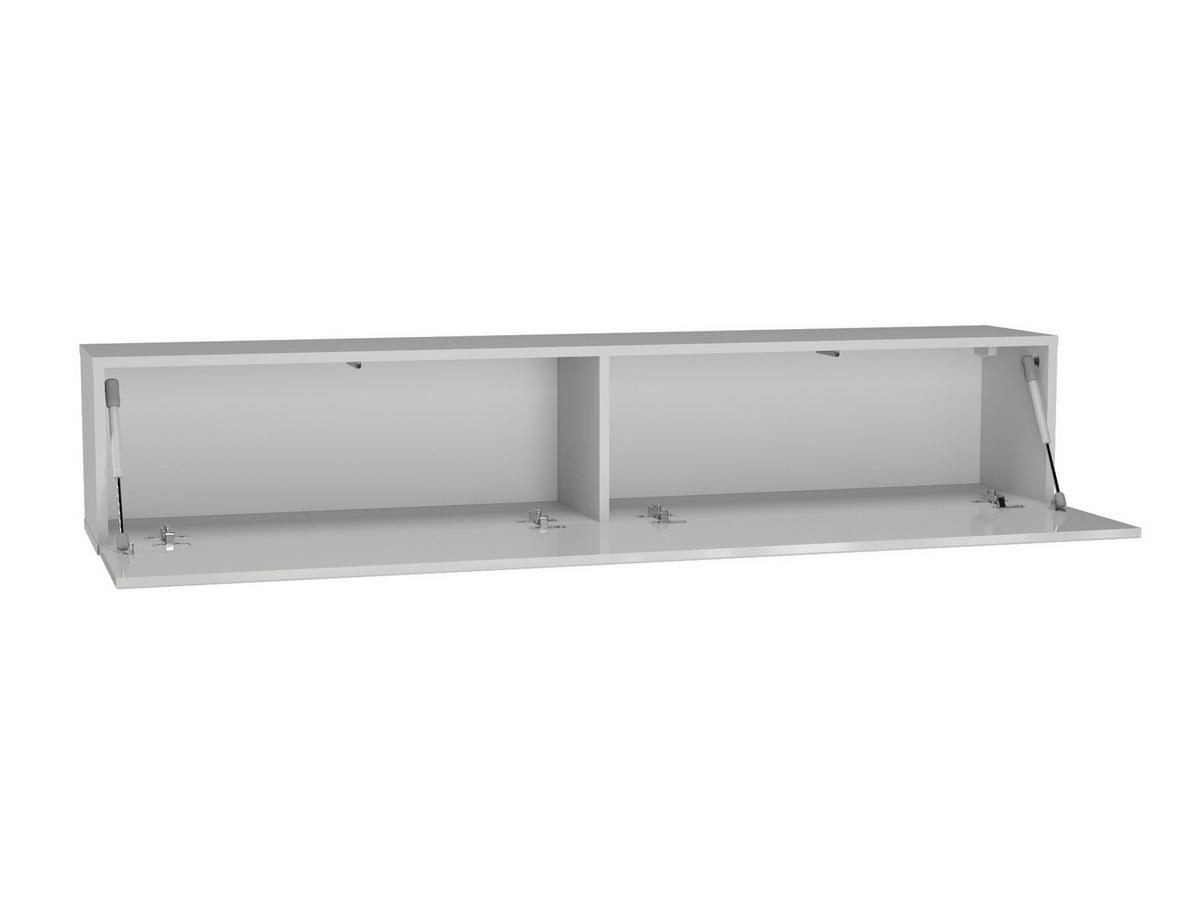 HÄNGESCHRANK Weiß, Weiß Hochglanz 160/30/29 - Weiß Hochglanz/Weiß, Holzwerkstoff (160/30/29cm) - RAUMHIRSCH FURNITURE