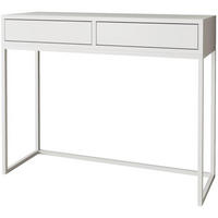 KONSOLENTISCH Lango 100/85/35 weiß mit weißen Matellbeinen - Weiß, Holzwerkstoff/Metall (35/100/85cm) - Beautysofa