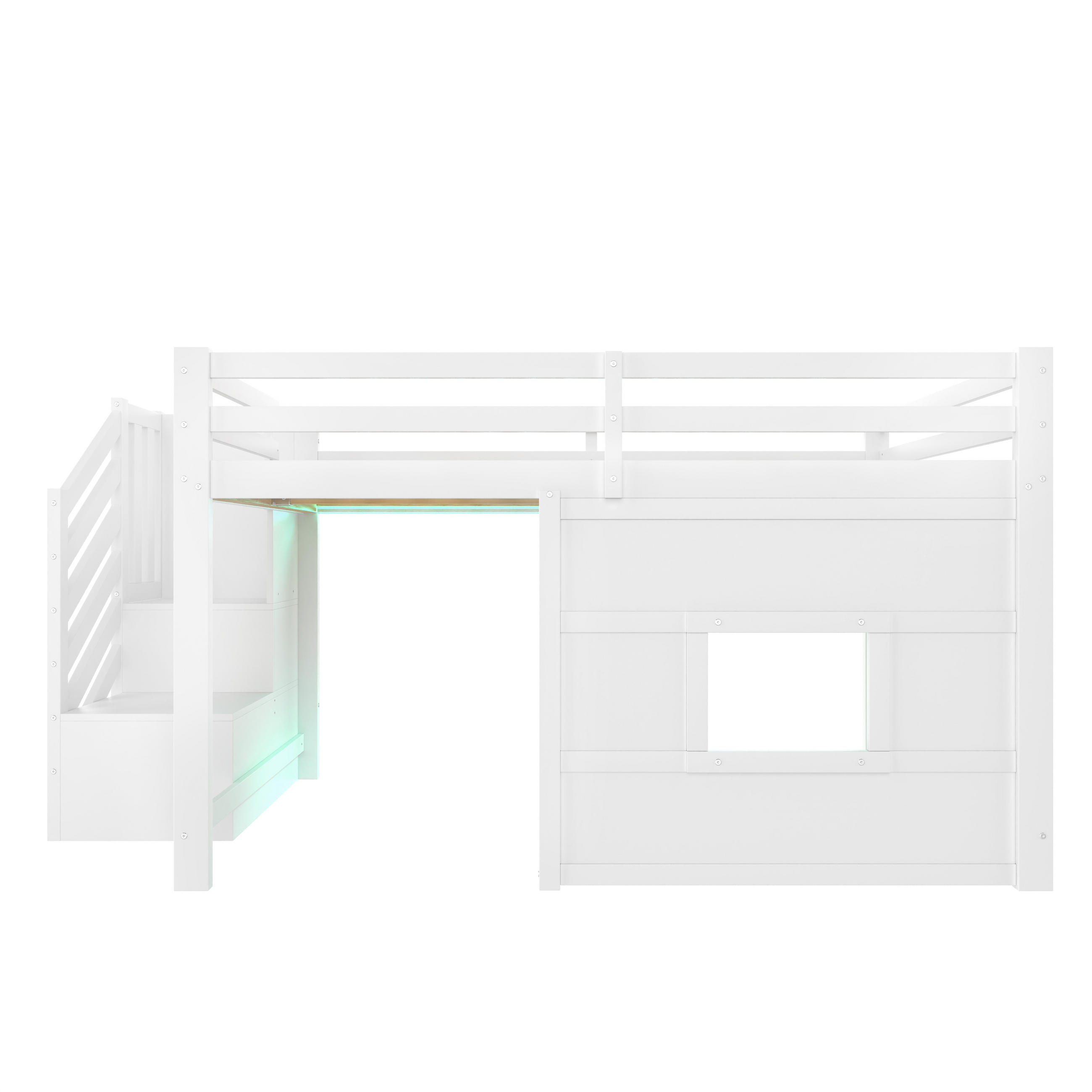 HOCHBETT 140/200 cm Weiß - Weiß, Holz/Holzwerkstoff - Raumix