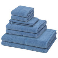 FROTTIERSET Pearl 8-teilig - Blau, Textil (50/100cm) - MÖVE