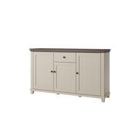 SIDEBOARD EVANDRO 160x42x93 cm mit 1 Schubladen und 3 Türen Beige - Beige, Holzwerkstoff (160/93/42cm) - MASSENO