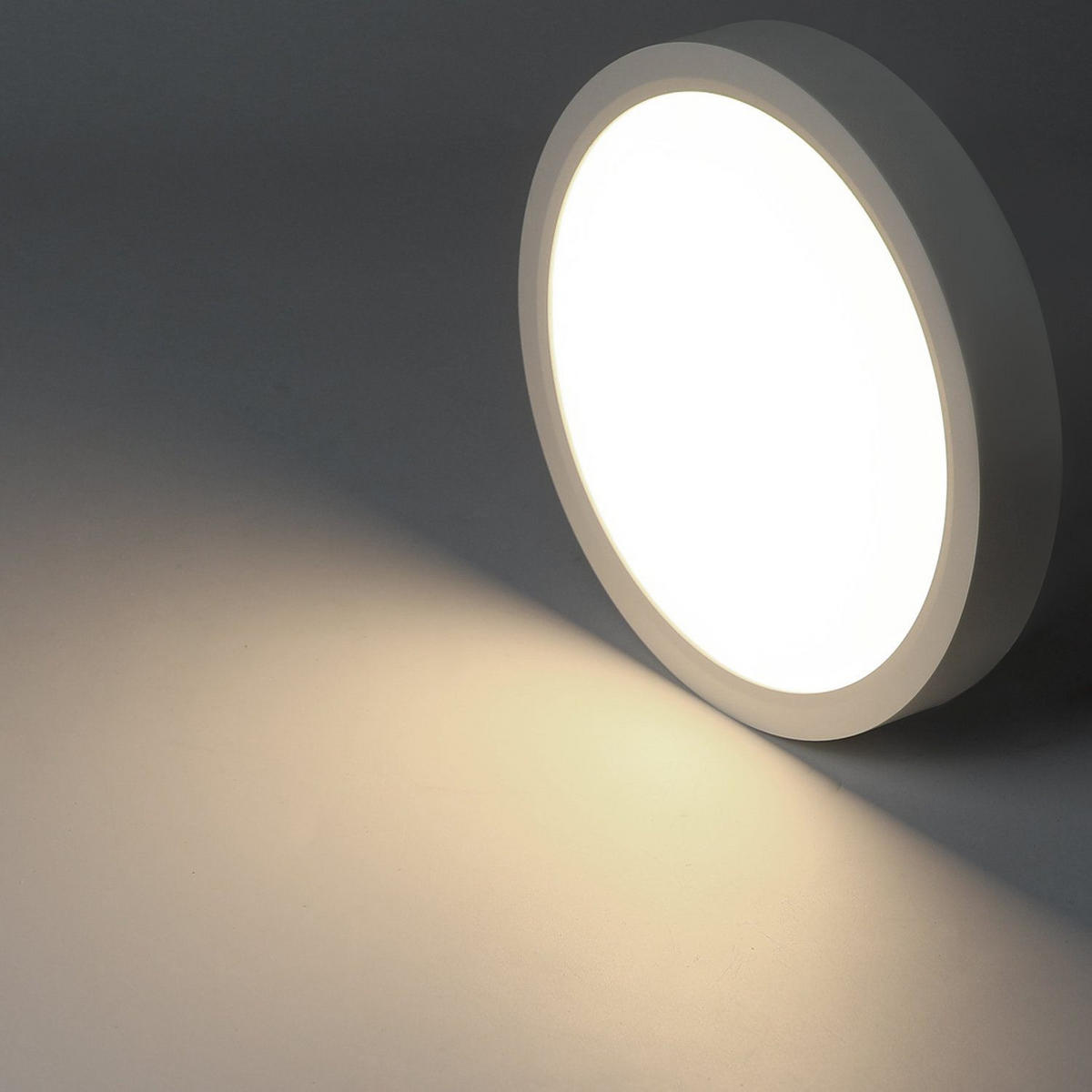 LED-DECKENLEUCHTE Berlin 22 cm - Weiß, Kunststoff (22/22/2.5cm) - Nettlife