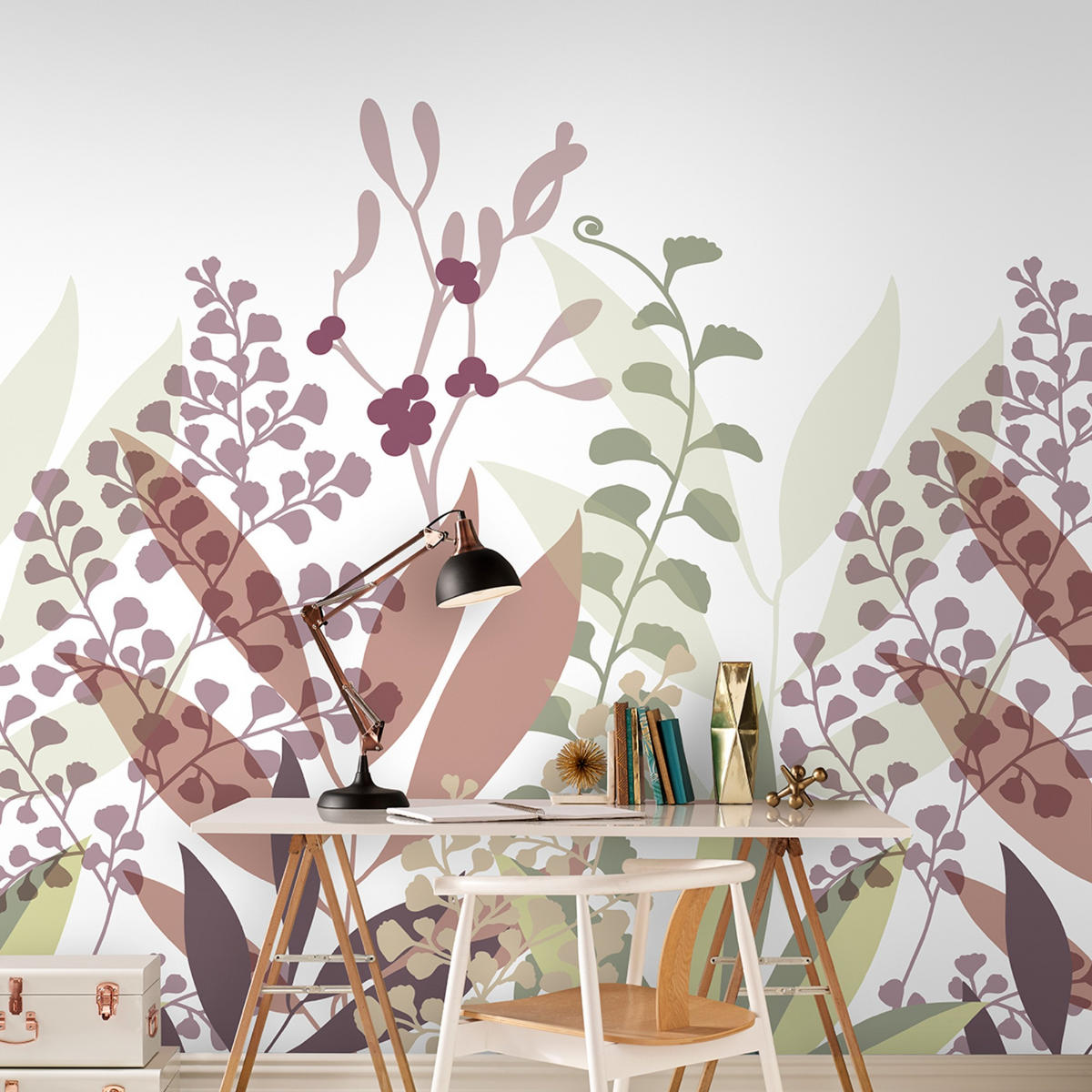 FOTOTAPETE Casandra 280x159cm - Multicolor, Papier/Kunststoff (159/1cm) - Art for the Home