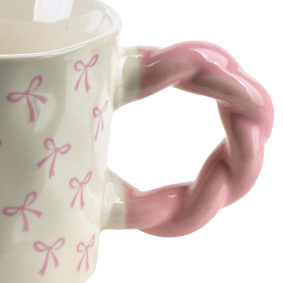 BECHER Maggie rosa 9/14/8 cm Porzellan - Rosa, Keramik (0.3L) - Mondex