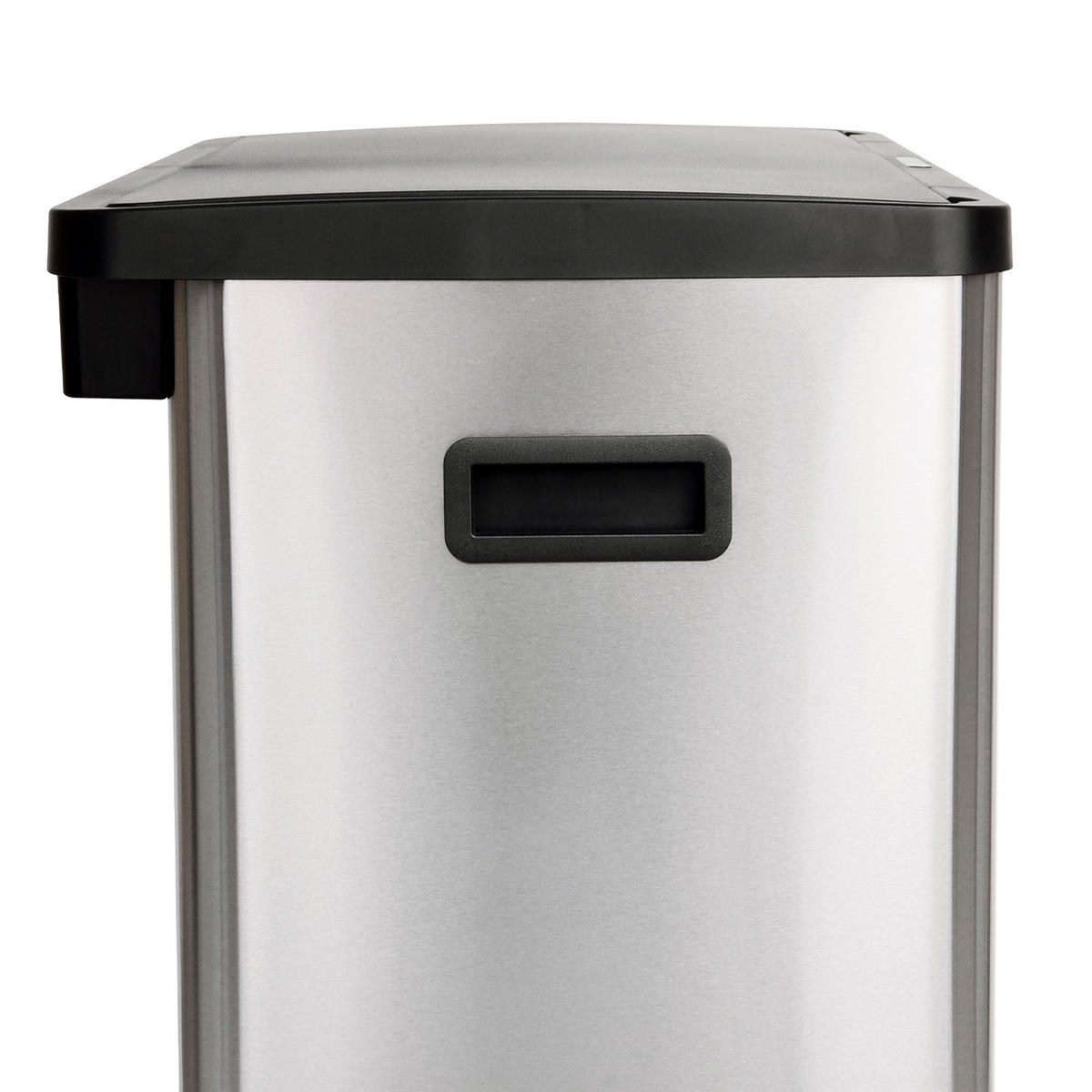 SENSORMÜLLEIMER SR3X18 54L Silber - Silberfarben, Metall (58/60/35cm) - SVITA