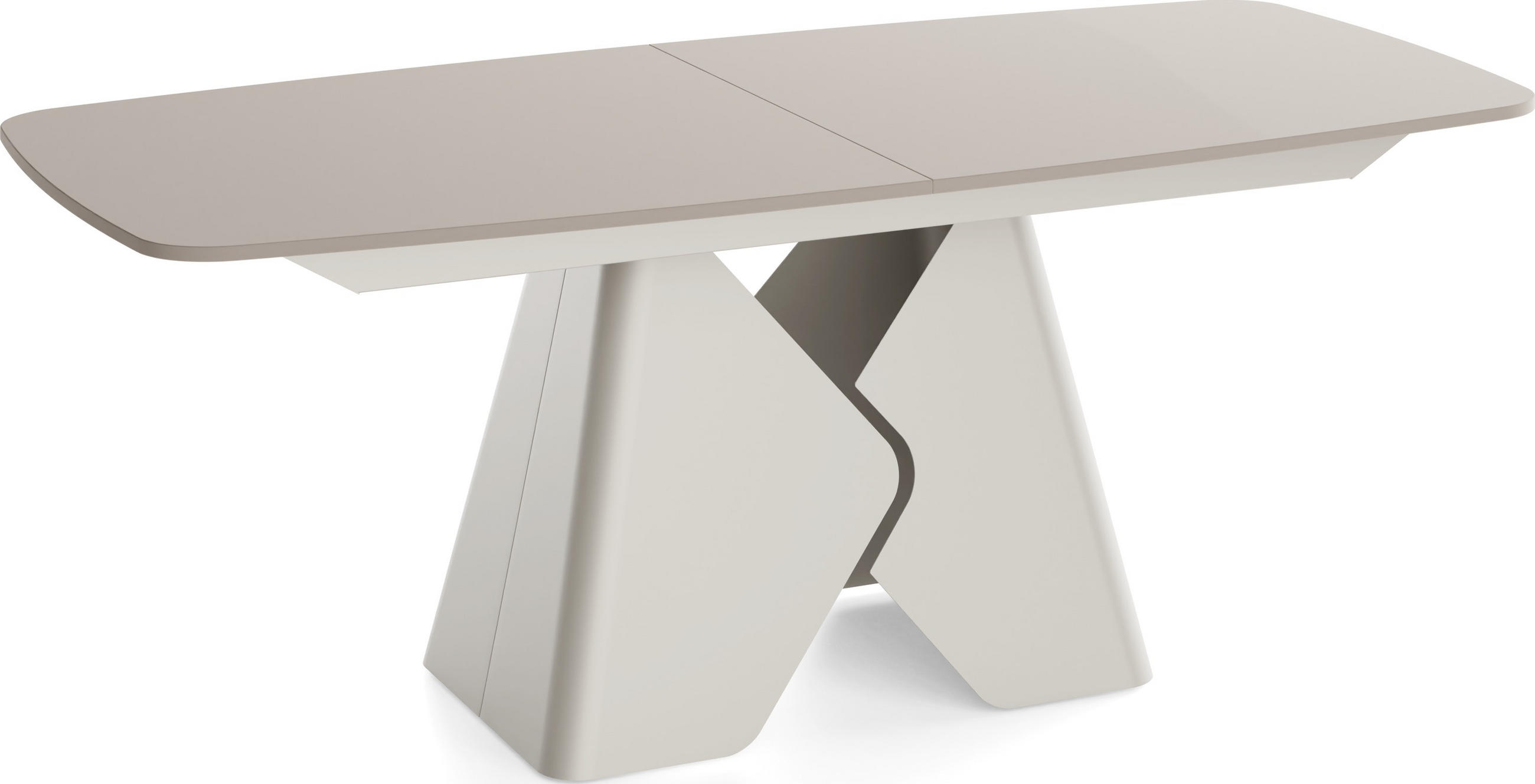ESSTISCH Vanta rechteckig ausziehbar verlängerbar mit Metallgestell in Kaschmir Grau, Kaschmir 200-290/90/76 cm - Kaschmir/Beige, Holzwerkstoff/Metall (90/290/76cm) - WFL GROUP